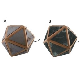 Geometrisk pendant lys diamantformet 3D gennemskinnelig design