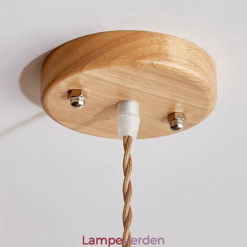 Hamp Rope Pendel Light Retro Dekoration Loftslys kvast Lampeskærm