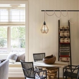 Retro Pendel Hamp Rope Ceiling Light 5M hængende tråd