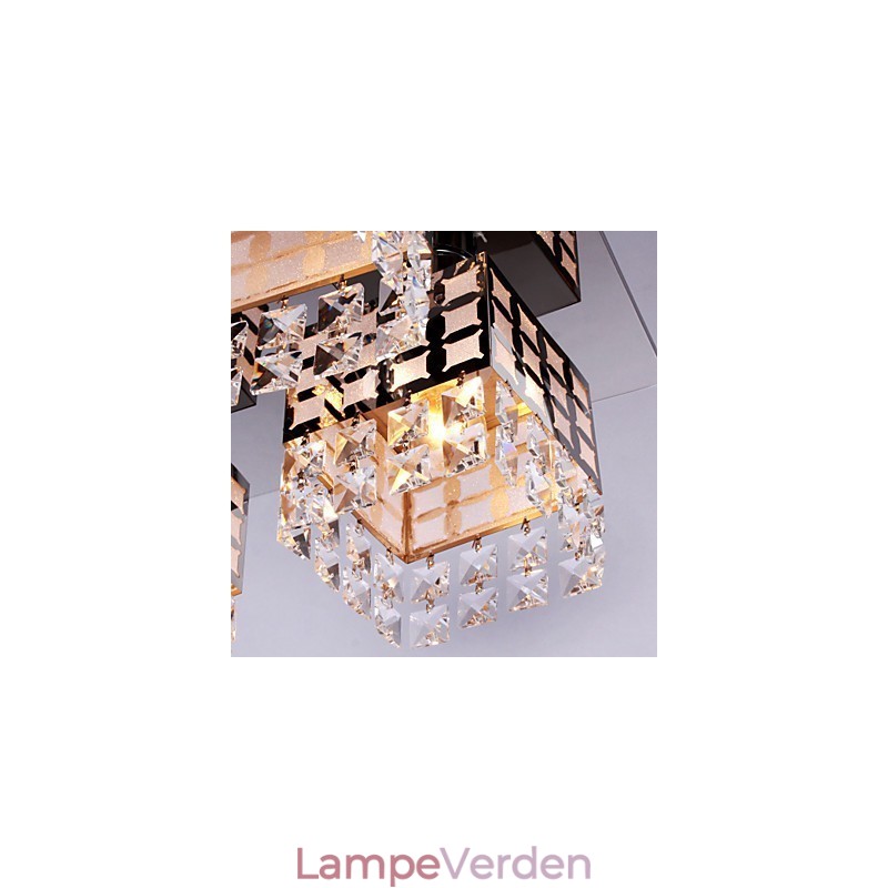 Lysekrone Moderne Krystal Rustfri Living 4 Lys