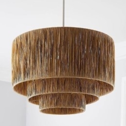Country Retro Pendel Multi Layered Paper Rope Lampeskærm Loftslampe