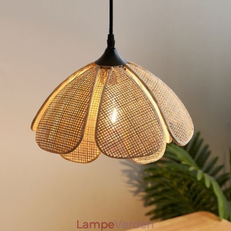 Rattan Pendel Retro Rattan Loftslampe Rattan Pendel Retro Rattan Loftslampe