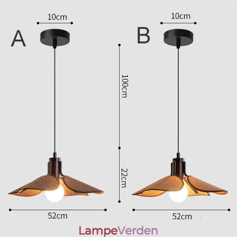 Nordic Pendel Wabi Sabi Style Stof Lampeskærm Dekorativ Loftslampe