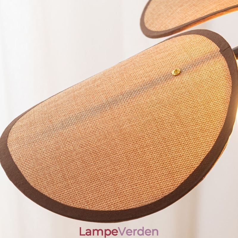 Nordic Pendel Wabi Sabi Style Stof Lampeskærm Dekorativ Loftslampe