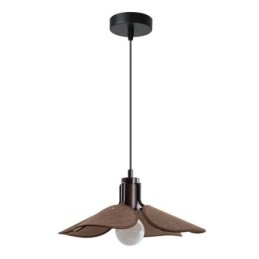 Nordic Pendel Wabi Sabi Style Stof Lampeskærm Dekorativ Loftslampe