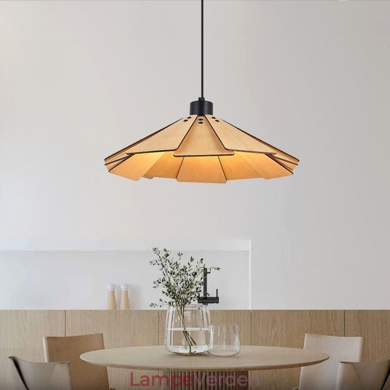 Pendel Creative Retro træloftslampe