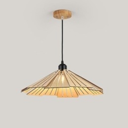 Pendel Creative Retro træloftslampe
