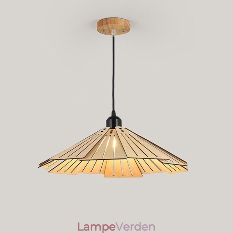 Pendel Creative Retro træloftslampe