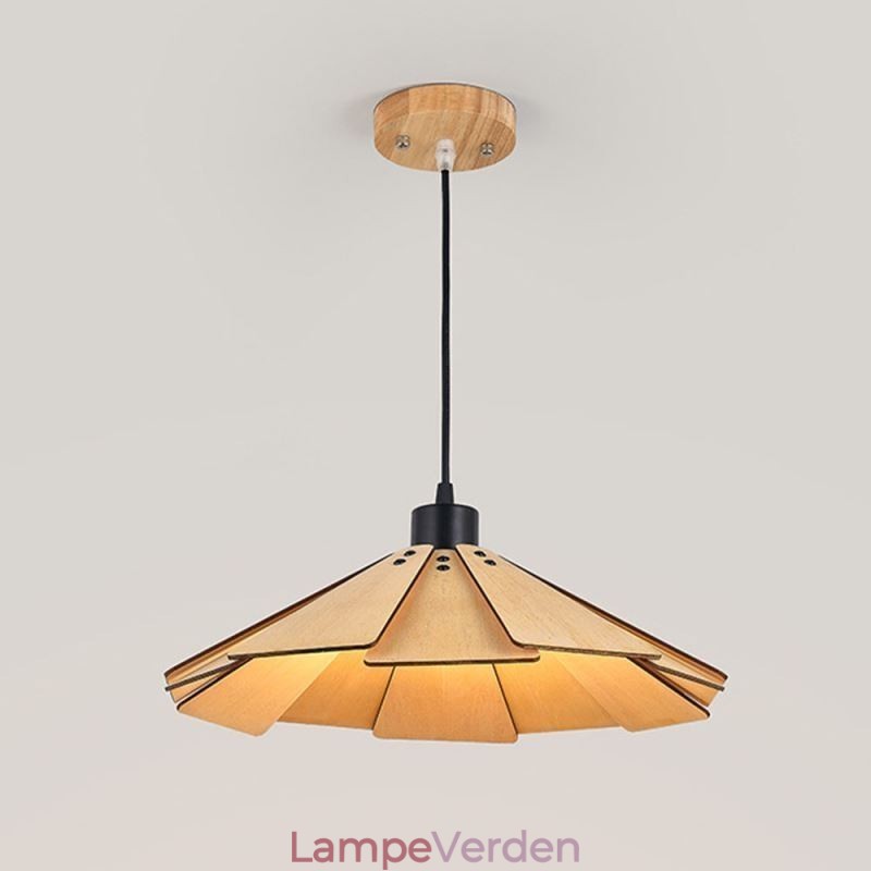 Pendel Creative Retro træloftslampe