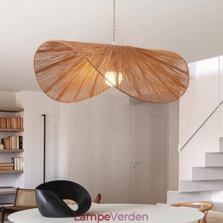 Retro Pendel Creative Wabi Sabi stråhat Hamp Rope Loftslampe Retro Pendel Creative Wabi Sabi stråhat Hamp Rope Loftslampe