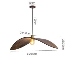 Pendel i massivt træ Creative Retro Loftslampe
