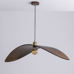Pendel i massivt træ Creative Retro Loftslampe