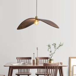 Pendel i massivt træ Creative Retro Loftslampe