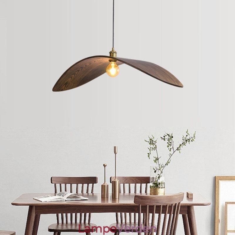 Pendel i massivt træ Creative Retro Loftslampe