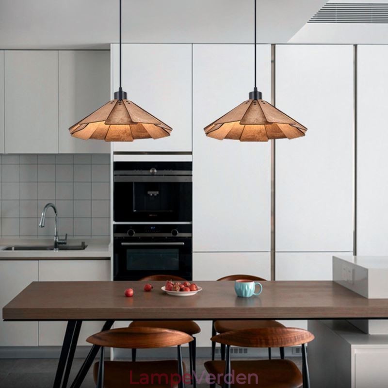 Retro Pendel Creative Træloftslampe