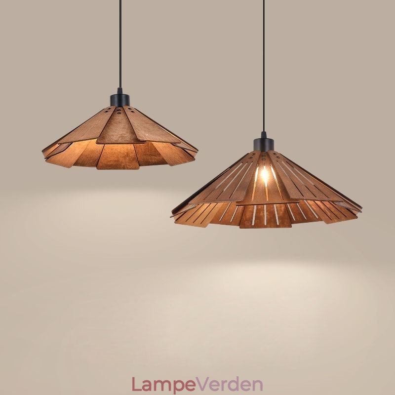 Retro Pendel Creative Træloftslampe