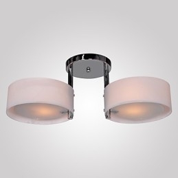Moderne, moderne lysekrone i krommetal, Flush Mount