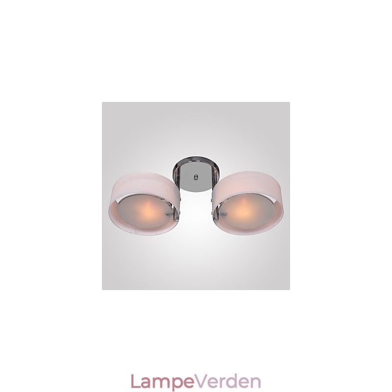Moderne, moderne lysekrone i krommetal, Flush Mount