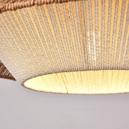 Hamp Rope Pendel Light Håndvævet loftslampe
