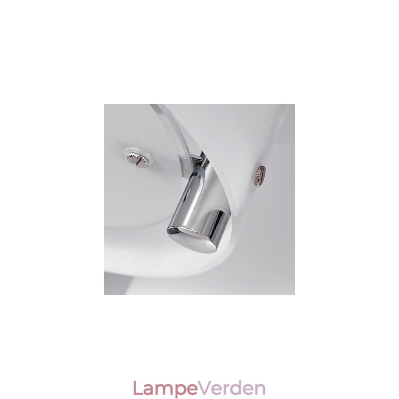 Moderne, moderne lysekrone i krommetal, Flush Mount