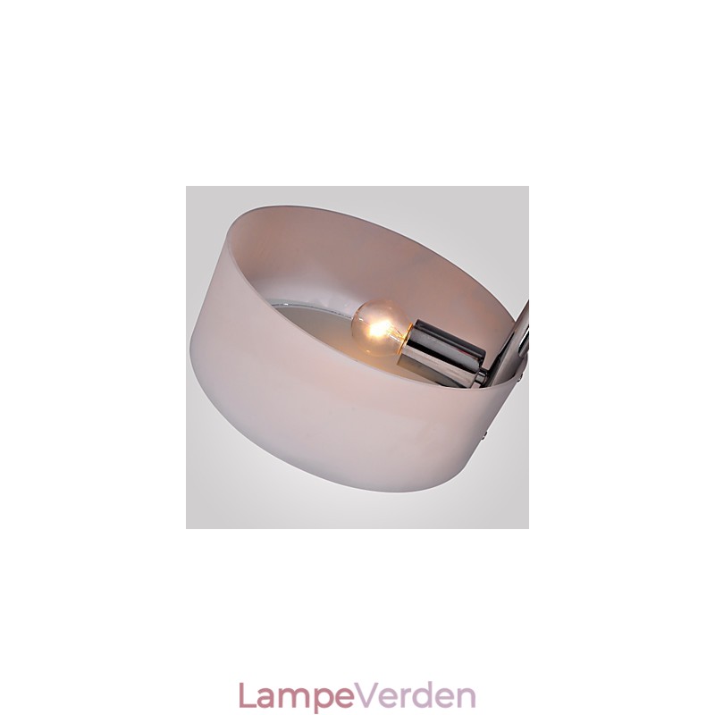 Moderne, moderne lysekrone i krommetal, Flush Mount