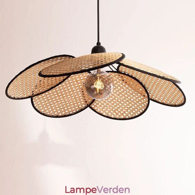 Pendel Naturlig Enkel håndvævet lampe