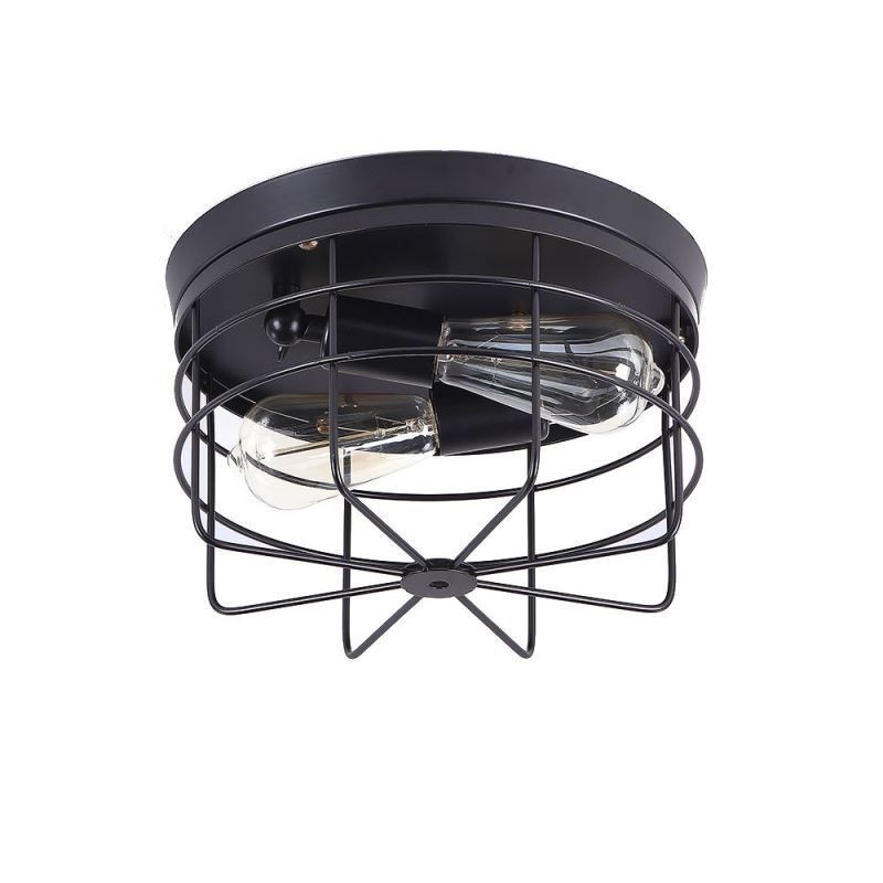 Industriel metalbur Loftslampe Rustik Flush Mount Lampearmatur
