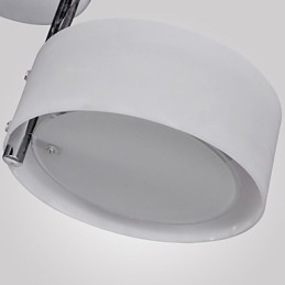 Moderne, moderne lysekrone i krommetal, Flush Mount
