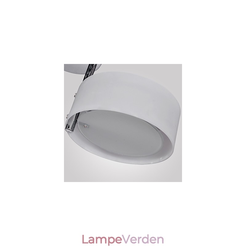 Moderne, moderne lysekrone i krommetal, Flush Mount