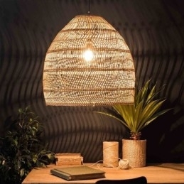 Håndvævet Pendel Light Rattan Hanging Light Farmhouse