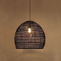 Håndvævet Pendel Light Rattan Hanging Light Farmhouse