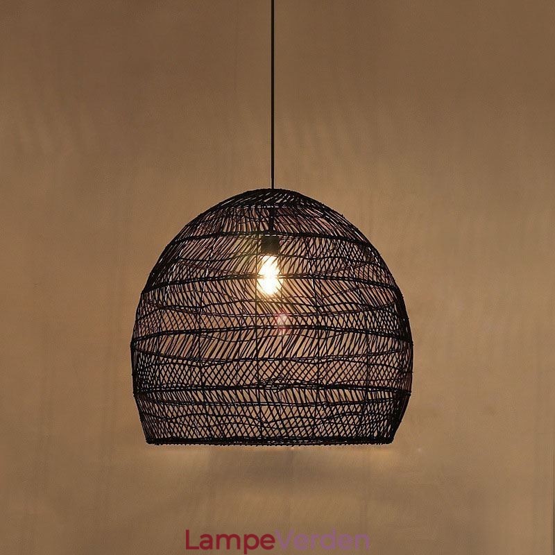 Håndvævet Pendel Light Rattan Hanging Light Farmhouse