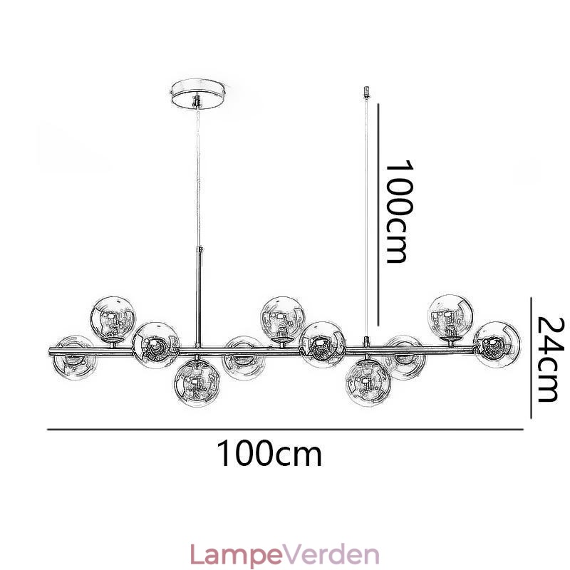 Pendel Magic Beans Molecular Glass Loftslampe
