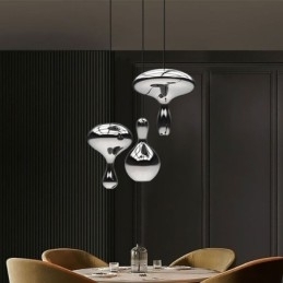 Kreativ Pendel Moderne simpelt galvaniseret glas lille loftslampe