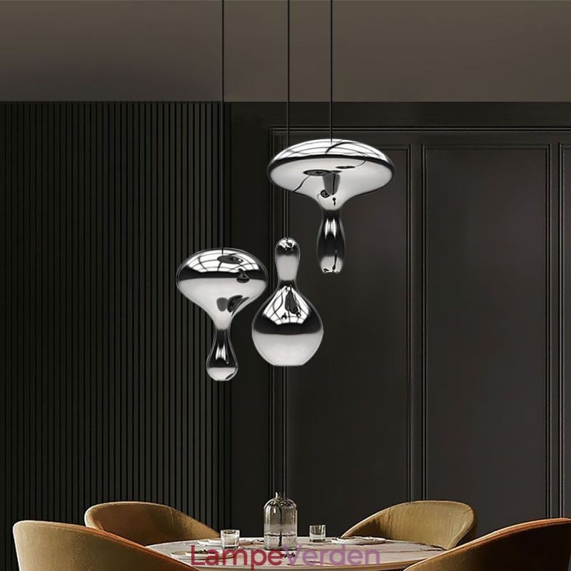 Kreativ Pendel Moderne simpelt galvaniseret glas lille loftslampe