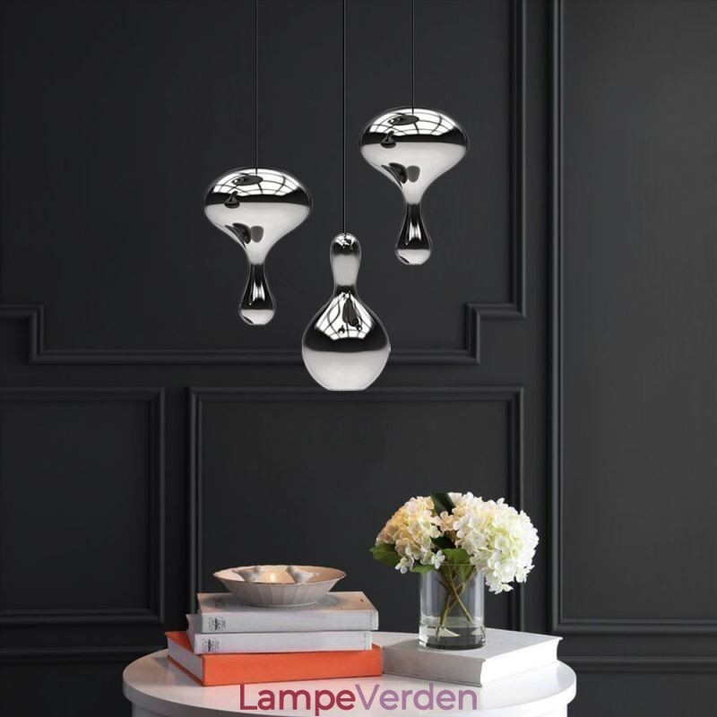 Kreativ Pendel Moderne simpelt galvaniseret glas lille loftslampe