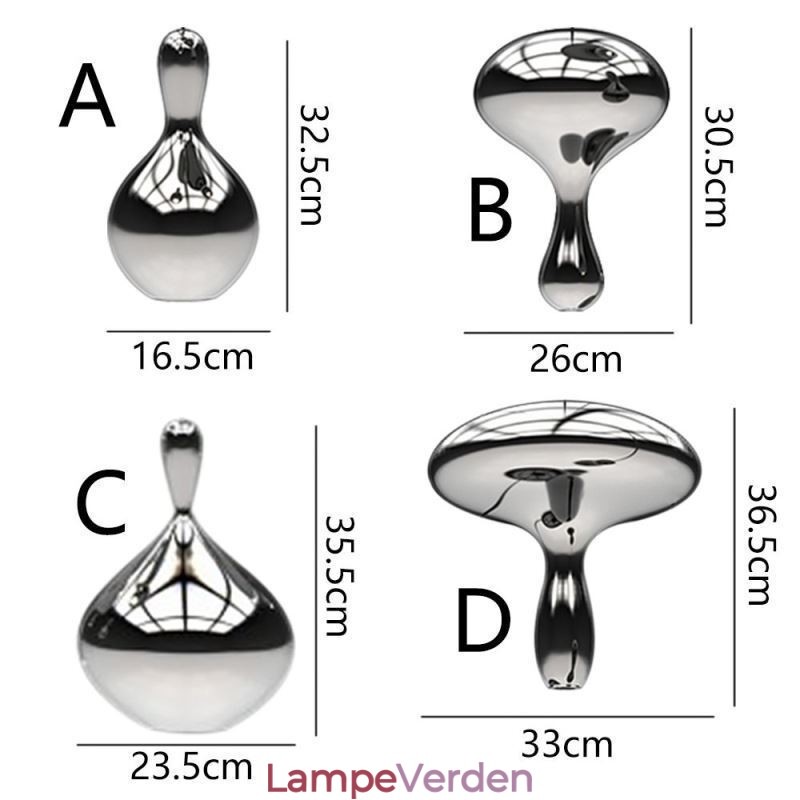 Kreativ Pendel Moderne simpelt galvaniseret glas lille loftslampe