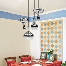 Kreativ Pendel Moderne simpelt galvaniseret glas lille loftslampe