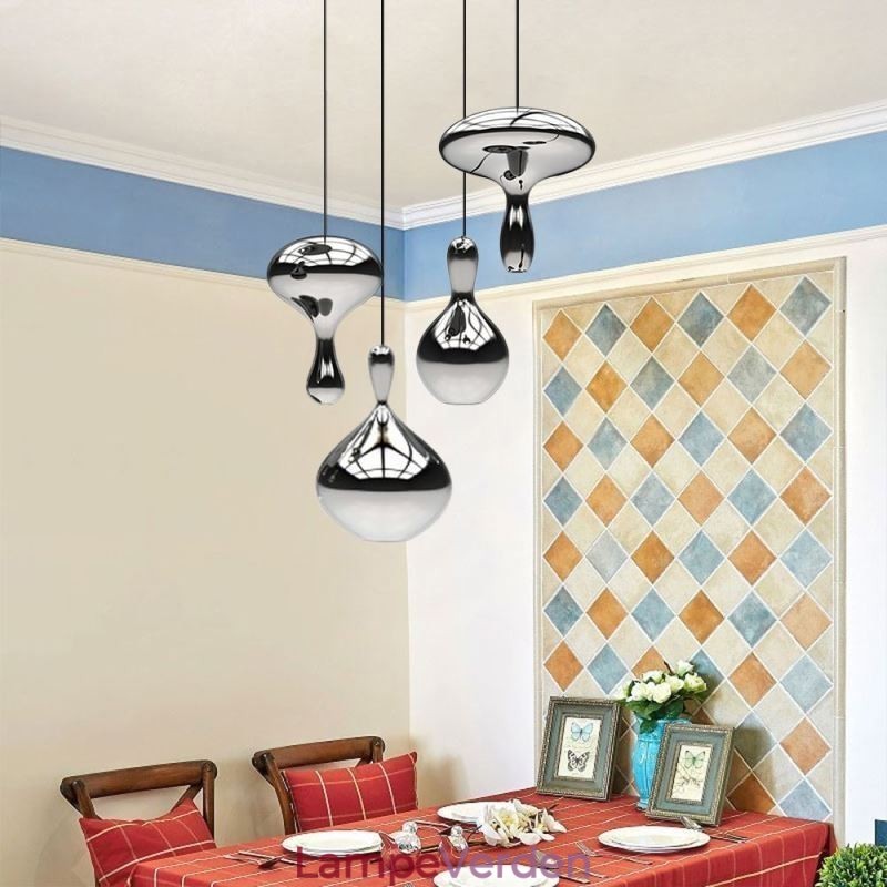 Kreativ Pendel Moderne simpelt galvaniseret glas lille loftslampe
