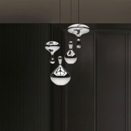 Kreativ Pendel Moderne simpelt galvaniseret glas lille loftslampe