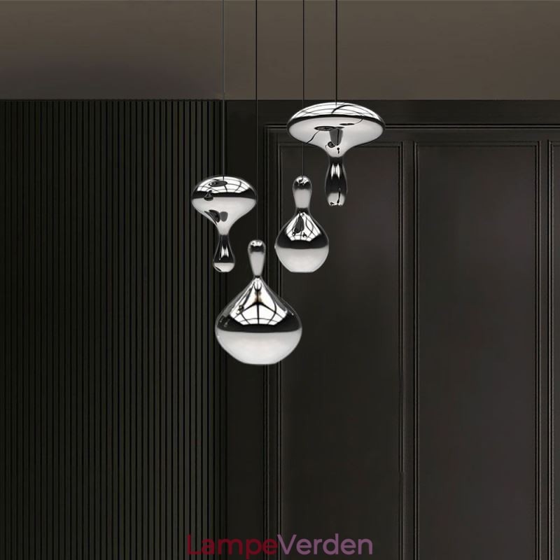 Kreativ Pendel Moderne simpelt galvaniseret glas lille loftslampe