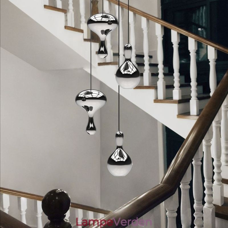 Kreativ Pendel Moderne simpelt galvaniseret glas lille loftslampe
