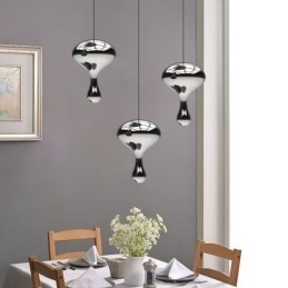 Kreativ Pendel Moderne simpelt galvaniseret glas lille loftslampe