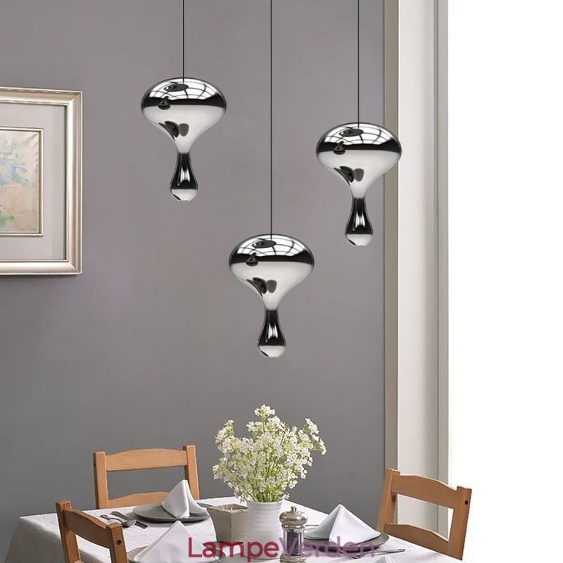 Kreativ Pendel Moderne simpelt galvaniseret glas lille loftslampe