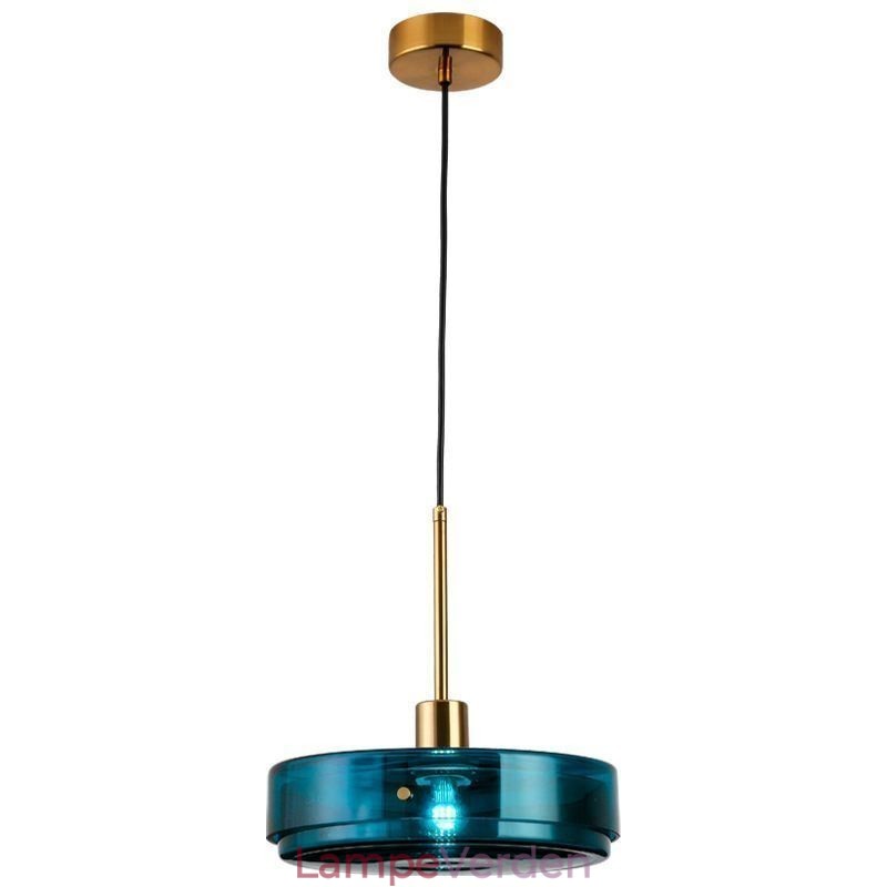 Rund kageglas hængelampe Moderne Minimalistisk Smedejernsloftslampe