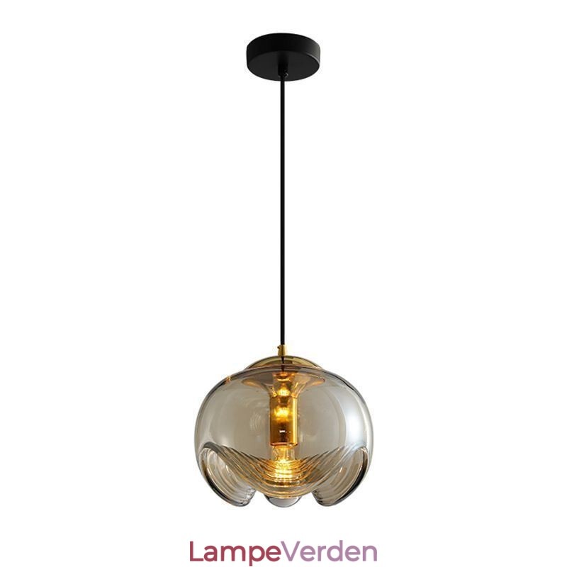 Støvdrager Glas Pendel Moderne Minimalistisk Smedejern Loftslampe