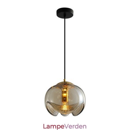 Støvdrager Glas Pendel Moderne Minimalistisk Smedejern Loftslampe Støvdrager Glas Pendel Moderne Minimalistisk Smedejern Loftslampe