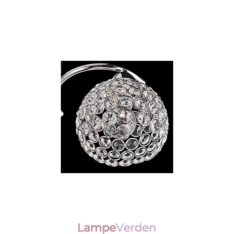 Moderne moderne krystal galvaniseret metal pendellampe Flush Mount