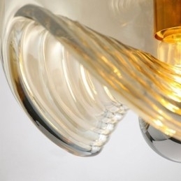Støvdrager Glas Pendel Moderne Minimalistisk Smedejern Loftslampe