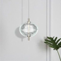 Vand Ripple Pendel Moderne Minimalistisk Smedejern Loftslampe